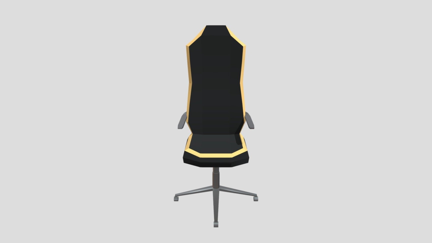 Low-Poly Gaming Chair - D model by Godkong (@Godkong) [eaf]